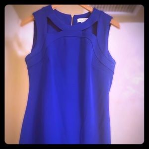 EUC royal blue Calvin Klein sheath dress size 8